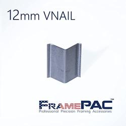 V Nails for Hardwood Picture Frames - 12mm (1/2 Inch) - [3000 V-Nail Pack, Stacked] - AMP - Ultra Strong Vnail Wedges for Picture Framing - Joining Picture Frame Corners