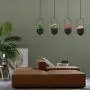 Sinolodo 2 pcs Modern Metal Hanging Planter, Black Wall and Ceiling Planters with 19.7 Chain, Large Hanging Baskets for Plants Outdoor