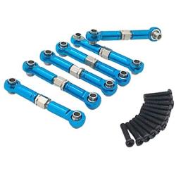 Harilla RC Steering Servo Linkage Rod Set Fit for HS 1/18 4WD Auto Replacement Parts - Blue