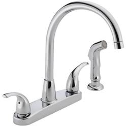 Peerless Tunbridge 2-Handle Kitchen Sink Faucet with Side Sprayer, Chrome P299578LF