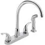 Peerless Tunbridge 2-Handle Kitchen Sink Faucet with Side Sprayer, Chrome P299578LF Peerless Tunbridge 2-Handle Kitchen Sink Faucet with Side Sprayer, Chrome P299578LF