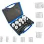 Patioer 15 Pcs Hole Saw Kit High Speed Steel M42 for Metal and Wood General Purpose 3/4'' to 2-1/2'' in Carrying Case Patioer 15 Pcs Hole Saw Kit High Speed Steel M42 for Metal and Wood General Purpose 3/4'' to 2-1/2'' in Carrying Case