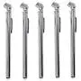 SYFGO Pencil Tire Pressure Gauge (10-50 PSI ) Low - High Air Pressure Gauge with Heavy Duty Chrome Metal Head , Accurate Portable Tire Measurement Tool for Car Truck RV and Bicycle ( 5-Pack )