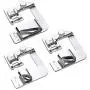 ANYQOO 3 Sizes Rolled Hem Pressure Foot Sewing Machine Presser Foot Hemmer Foot Set (1/2 Inch, 3/4 Inch, 1 Inch) for Singer, Brother, Janome and Other Low Shank Adapter (Rolled Hem Presser Feet)