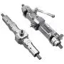 Camisin Metal Front & Rear Bridge Axle Gear Box for WPL C14 C24 C34 C44 B14 B24 1/16 RC Truck Car Upgrade Parts Accessories