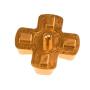 Metal Buttons for DualShock 4, Aluminum Metal Thumbsticks Analog Grip & Bullet Buttons & D-pad for PS4 Controller (Gold)