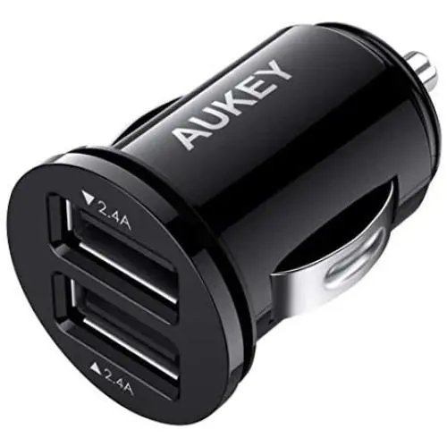 Car Charger, AUKEY Mini USB Cell Phone Car Aapter 24W/4.8A Flush Fit Dual Port for iPhone 12 Pro Max/11 Pro Max/XS/XR, Samsung S10 Note 10, Google 4XL and More Car Charger, AUKEY Mini USB Cell Phone Car Aapter 24W/4.8A Flush Fit Dual Port for iPhone 12 Pro Max/11 Pro Max/XS/XR, Samsung S10 Note 10, Google 4XL and More