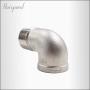 Horiznext npt 1'' male to female stainless steel cast elbow adapter, mechanical coupling used on metal tubing (pack of 2)