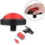 Arcade Button, 100mm DIY Massive Arcade Game Button with LED Convexity Console Replacement Arcade Machine Video Games Parts (red)