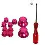 Timorn Replacement Parts Aluminum Metal Thumbsticks D-Pad Bullet Buttons Mod Kit for Playstation 4 PS4 Controller (Pink Set) Timorn Replacement Parts Aluminum Metal Thumbsticks D-Pad Bullet Buttons Mod Kit for Playstation 4 PS4 Controller (Pink Set)