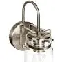 Best Choice Products Industrial Metal Hardwire Wall Light Lamp Sconces w/Clear Glass Jar Shade, Silver, Set of 2 Best Choice Products Industrial Metal Hardwire Wall Light Lamp Sconces w/Clear Glass Jar Shade, Silver, Set of 2