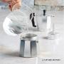 Primula Aluminum Espresso Maker - Aluminum - For Bold, Full Body Espresso - Easy to Use - Makes 6 Cups (PES-3306)