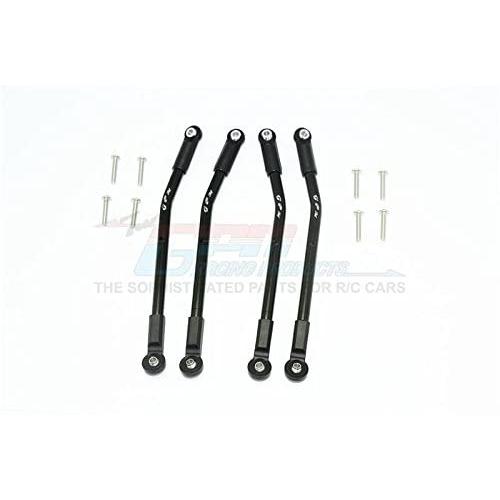GPM HPI Venture Toyota FJ Cruiser Upgrade Parts Aluminum Adjustable Suspension Links - 4Pc Set Black
