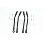 GPM HPI Venture Toyota FJ Cruiser Upgrade Parts Aluminum Adjustable Suspension Links - 4Pc Set Black