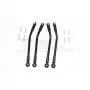 GPM HPI Venture Toyota FJ Cruiser Upgrade Parts Aluminum Adjustable Suspension Links - 4Pc Set Black