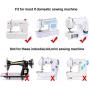 lorelo 11 Pieces Presser Feet Sewing Machine Presser Foot Sewing Machine Kit Household DIY Spare Parts Accessories for Sewing Machine