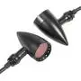 PBYMT Motorcycle Bullet Style Turn Signal Light Red Lamp Compatible for Chopper Bobber Cruiser Honda Suzuki Kawasaki Yamaha Harley BMW More (Black Housing) PBYMT Motorcycle Bullet Style Turn Signal Light Red Lamp Compatible for Chopper Bobber Cruiser Honda Suzuki Kawasaki Yamaha Harley BMW More (Black Housing)