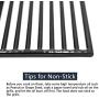Hongso 19 1/16 Inch Porcelain Coated Cast Iron Cooking Grate Grid Grill Replacement for Brinkmann 810-1750-S, 810-1751-S, 810-3551-0 Gas Grill Models, BBQ Grill Grates, Set of 3 (PCB006)