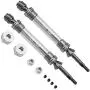 keyren Rear Drive Shaft RC Truck Drive Shaft, 2pcs SLA031 Upgrade Parts CVD Transmission Axle, Metal for Traxxas Slash 4X4 1/10 Truck RC Car(SLA031T Titanium Gray) keyren Rear Drive Shaft RC Truck Drive Shaft, 2pcs SLA031 Upgrade Parts CVD Transmission Axle, Metal for Traxxas Slash 4X4 1/10 Truck RC Car(SLA031T Titanium Gray)