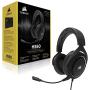 Corsair HS60 – 7.1 Virtual Surround Sound PC Gaming Headset w/USB DAC - Discord Certified Headphones – compatible with Xbox One, PS4, and Nintendo Switch – White, 3.5mm + USB 7.1