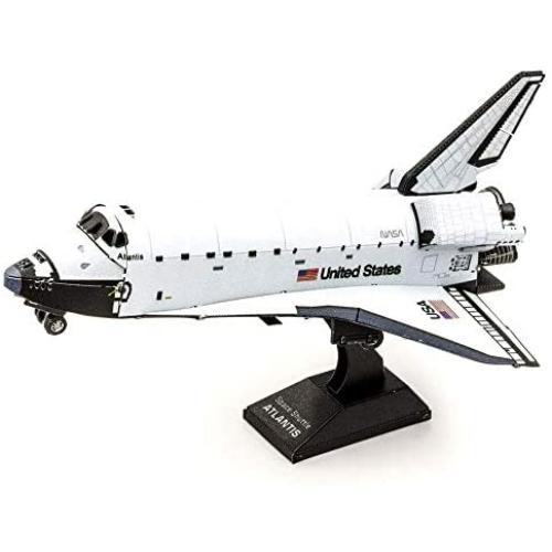 Fascinations Metal Earth Space Shuttle Atlantis Color Version 3D Metal Model Kit