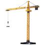 Top Race Metal Diecast Tower Crane Metal Construction Vehicles Model Toy for Kids and Adults 1:50 Scale (TR-134D)
