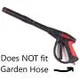 Pressure Washer Gun Accessories Kit: 4000 PSI Power Washer Wand Attachment w/High Pressure Extension, Pivot Connector, Male Adapter Parts & Quick Connect Water Spray Nozzles for Car Wash or Concrete