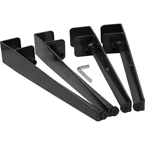 Shepherd Hardware 16'' Adjustable Fit Table Clamp Legs, Raw Finish Shepherd Hardware 16'' Adjustable Fit Table Clamp Legs, Raw Finish