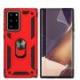 SWP for Galaxy Note 20 Ultra Case, Samsung Note 20 Ultra Dual Layer Shock-Absorption Armor Cover,Full-Body Protective Case w/Metal Ring Holder Kickstand for Note 20+ (red)