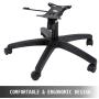 Mophorn Replacement Chair Base,Max Weight 350 Pounds,Stroke Length 5 Inch,with Bottom Plate Stand Cylinder and 5 Casters, 28 Inch, Black