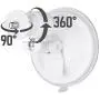 Wasserstein Versatile Suction Cup Mount with Universal Screw Compatible with Wyze Cam Pan - Extra Flexibility for Your Wyze Cam Pan (2-Pack, White)