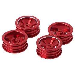 4PCS Metal Hub RC Car Wheel 1/28 for Wltoys K989 IW04M Racing Cars Spare Part Replacement Accessories