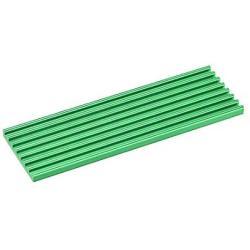 uxcell M.2 Aluminum Heatsink 70x22x3mm E-Shape Green for 2280 SSD