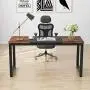 Tribesigns Computer Desk, 55 inch Large Office Desk Computer Table Study Writing Desk for Home Office, Double Color Tribesigns Computer Desk, 55 inch Large Office Desk Computer Table Study Writing Desk for Home Office, Double Color