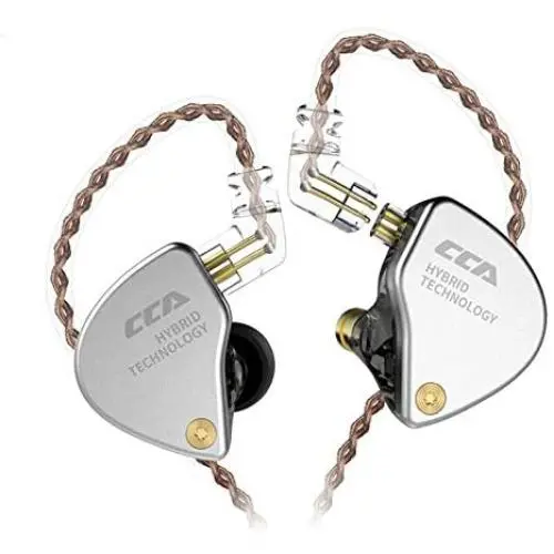 CCA CA4 Dual Driver in Ear Earphones Zinc Alloy Cover + Imported Resin Cavity + Aluminum Alloy Sound Out, DJ in Ear Monitor for Enhance Bass, Mids and Clear Highs (Black No mic) CCA CA4 Dual Driver in Ear Earphones Zinc Alloy Cover + Imported Resin Cavity + Aluminum Alloy Sound Out, DJ in Ear Monitor for Enhance Bass, Mids and Clear Highs (Black No mic)
