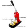 Button Maker, 58mm, Button Maker Machine, 2-1/4 Inch, Red with 200 PCS Button Parts and Circle Cutter (2-1/4inch)