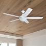 Prominence Home 80094-01 Ashby Ceiling Fan with Remote Control and Dimmable Integrated LED Light Frosted Fixture, 52'' Contemporary Indoor, 5 Blades White/Grey Oak, Farmhouse White Prominence Home 80094-01 Ashby Ceiling Fan with Remote Control and Dimmable Integrated LED Light Frosted Fixture, 52'' Contemporary Indoor, 5 Blades White/Grey Oak, Farmhouse White