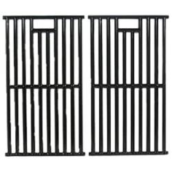Music City Metals 67252 Gloss Cast Iron Cooking Grid Replacement for Gas Grill Model Kenmore 148.16656010, Set of 2