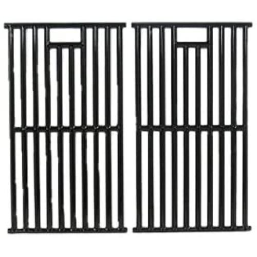 Music City Metals 67252 Gloss Cast Iron Cooking Grid Replacement for Gas Grill Model Kenmore 148.16656010, Set of 2