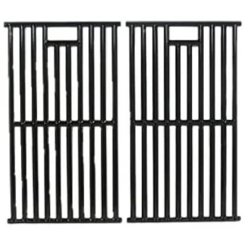 Music City Metals 67252 Gloss Cast Iron Cooking Grid Replacement for Gas Grill Model Kenmore 148.16656010, Set of 2