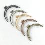 GuoFa 5pcs Metal Coin Purse Frame Multicolors 3.3''/8.5cm Metal Tow Ball Kiss Clasp Lock Clutch Frames Purse for DIY Handle Bag Sewing Craft