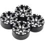 LAFEINA 1.9 inch Metal Beadlock Wheel Rim for 1/10 RC Rock Crawler Car Axial SCX10 Tamiya CC01 RC4WD D90 Traxxas TRX-4 Parts