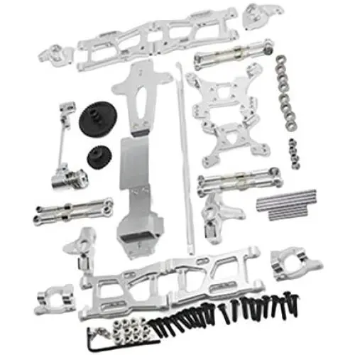 Baoer Metal Steering Swing Arm Base C Rear Hub Seat Gear Assembly Upgrade Parts for Wltoys 144001 1/14 RC Car Vehicle Models Silver Baoer Metal Steering Swing Arm Base C Rear Hub Seat Gear Assembly Upgrade Parts for Wltoys 144001 1/14 RC Car Vehicle Models Silver