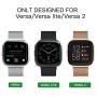 Valband 3 Pack Replacement Bands Compatible with Fitbit Versa/Versa Lite Edition/Versa 2 Smart Watch for Women and Men, with Stainless Steel Loop Metal Material (Large, Black/Silver/Rose Gold) Valband 3 Pack Replacement Bands Compatible with Fitbit Versa/Versa Lite Edition/Versa 2 Smart Watch for Women and Men, with Stainless Steel Loop Metal Material (Large, Black/Silver/Rose Gold)