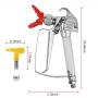 Airless Paint Spray Gun，3600PSI High Pressure Airless Spray Gun with 517 tip Swivel Joint.