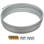 Carlson Quality Brake Lines H8400SK 25 Zinc Coated Steel Brake Line Kit 1/4'' w/fittings assortment