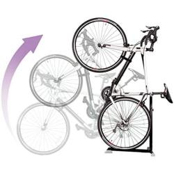 Bike Nook Bicycle Stand, Portable and Stationary Space-Saving Rack with Adjustable Height, for Indoor Bike Storage