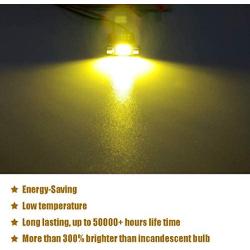 iBrightstar Newest 9-30V Extremely Bright DE3175 DE3021 Festoon Error Free 1.25'' 31mm LED for Interior Map Dome Lights and License Plate Courtesy Lights, Yellow