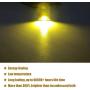 iBrightstar Newest 9-30V Extremely Bright DE3175 DE3021 Festoon Error Free 1.25'' 31mm LED for Interior Map Dome Lights and License Plate Courtesy Lights, Yellow