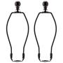 Canomo 2 Set 8 Inch Lamp Harp Holder with Light Base and Ball Lamp Finial for Table and Floor Lamps (Bronze)